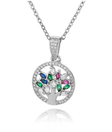 Collier Arbre de Vie pour Femmes Acier Inoxydable Longues Chaînes Pendentifs Colliers Tendance 2023 Ras du Cou Bijoux Esthétiques Collares Mujer