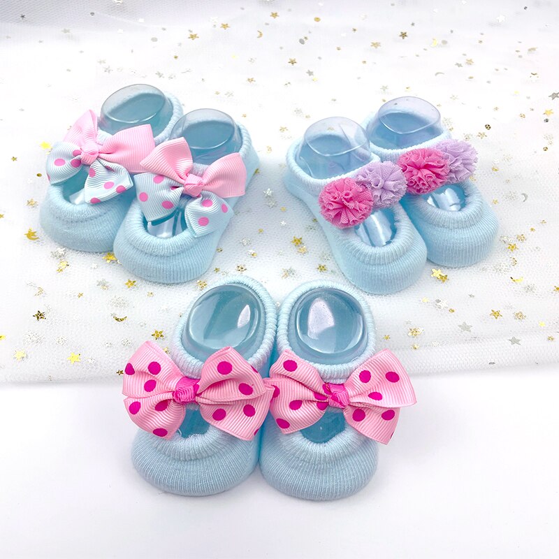 3 paires de chaussettes-chaussons en dentelle à fleurs avec bandeau pour bébés filles nouveau-nés, accessoires photo pour 0-3 mois