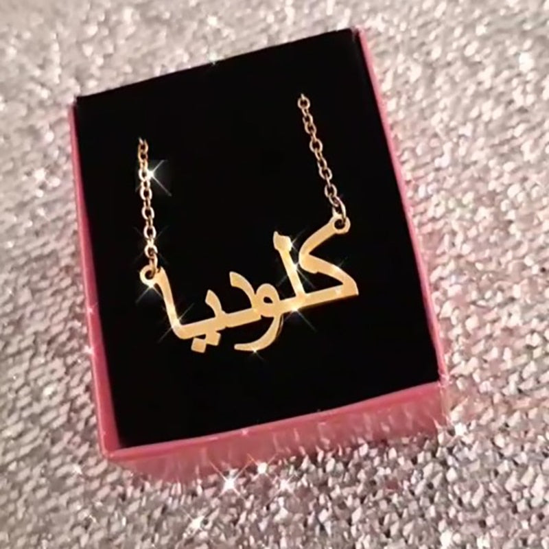 Personalized single Name Necklace with a underlined heart For Women Men Gold Silver Chain Lovers - NATASHAHS