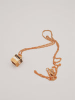 Islam muslim kaaba in mecca pendant muslim gold-plated kaaba pendant with chain