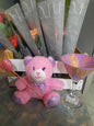 Teddy Bear with holding heart in hand symbol of love