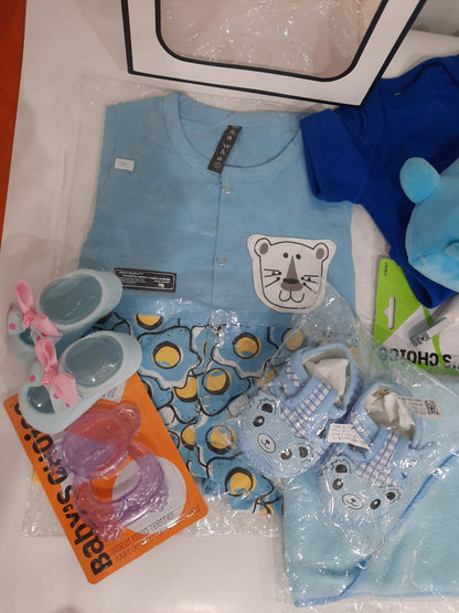 Coffrets cadeaux de vêtements pour bébé, idéaux pour les baby showers et les naissances - ENSEMBLE H