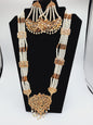 Rajwadi style long necklace maala - NATASHAHS