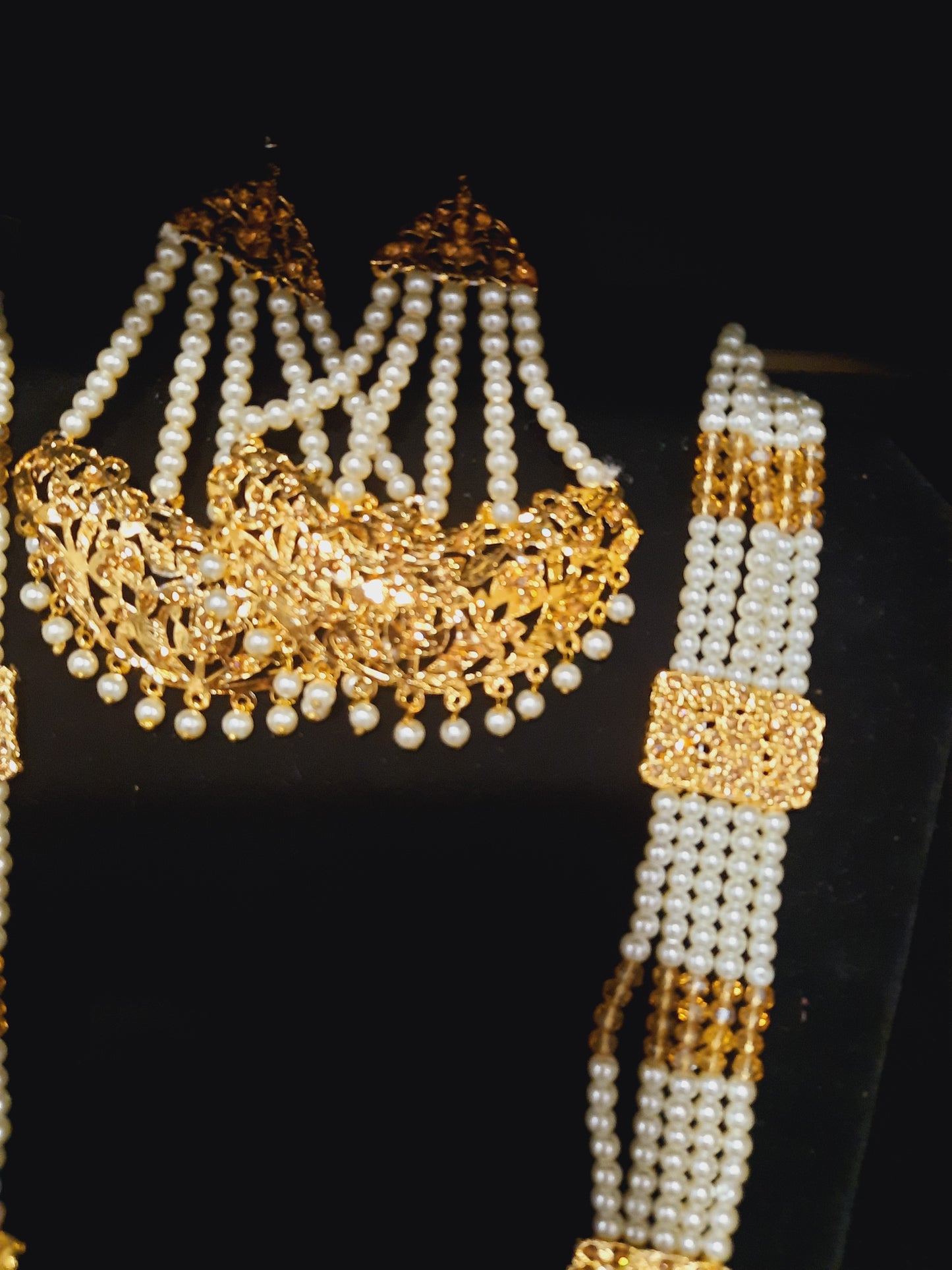 Rajwadi style long necklace maala - NATASHAHS