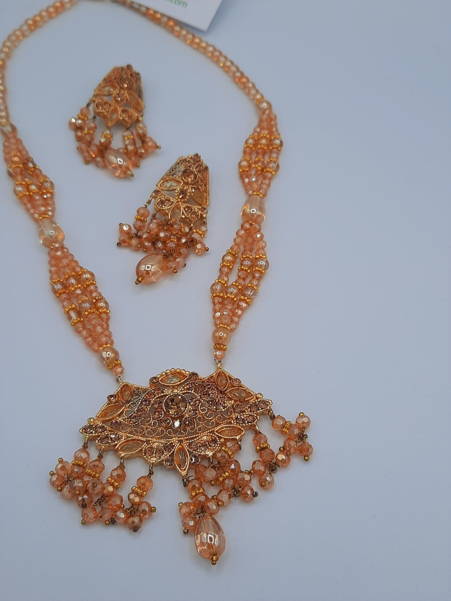 24k gold-plated imitation gold set with red and green combination looks like real gold ideal for gift - NATASHAHS