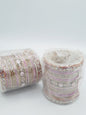 Bangles size 2.50 diameter in shade of shiny light purple glass bangles adorned with light purple embellished kadas - NATASHAHS