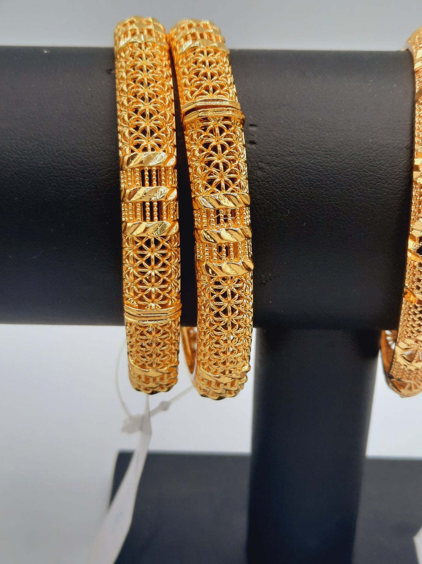 Adjustable Bangle openable bangle standard size imitation gold polished bangle - NATASHAHS