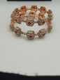 A pair of 2 Bangle 2.80 size in shades of golden and red - NATASHAHS
