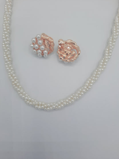 Elegant Style white Black & Green pearl sets for elegant ladies - NATASHAHS