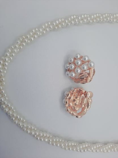 Elegant Style white Black & Green pearl sets for elegant ladies - NATASHAHS