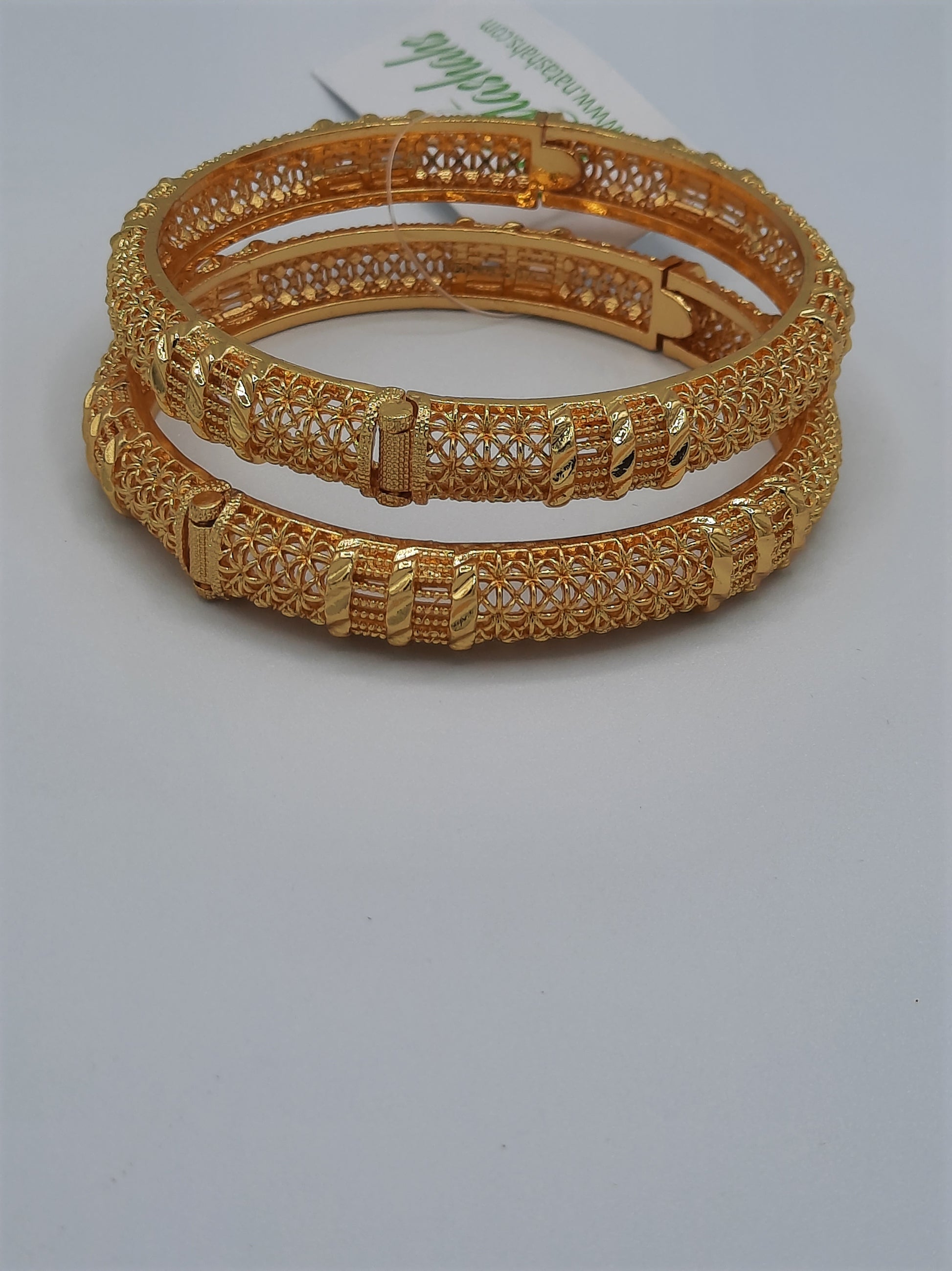 Adjustable Bangle openable bangle standard size imitation gold polished bangle - NATASHAHS