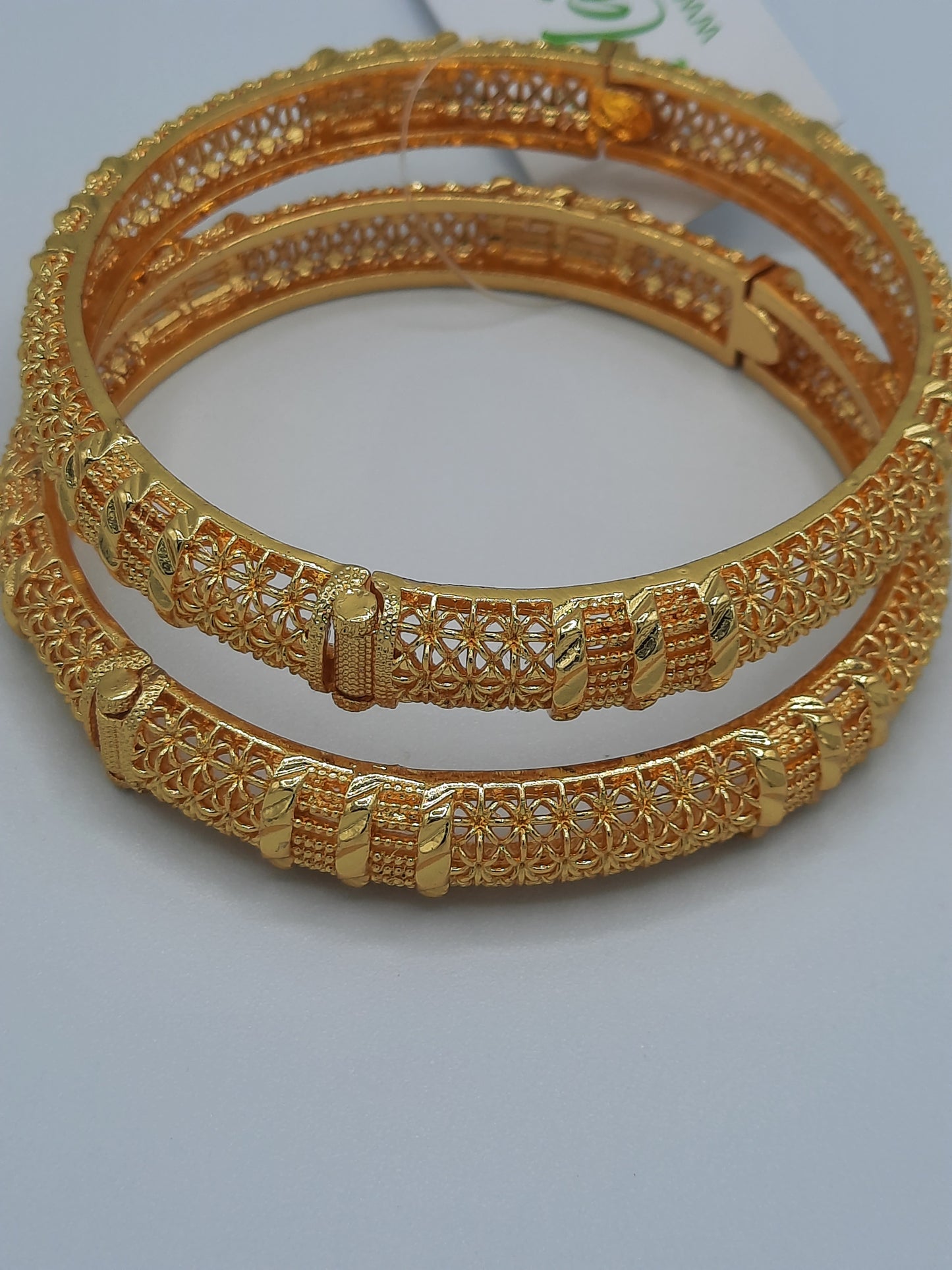 Adjustable Bangle openable bangle standard size imitation gold polished bangle - NATASHAHS