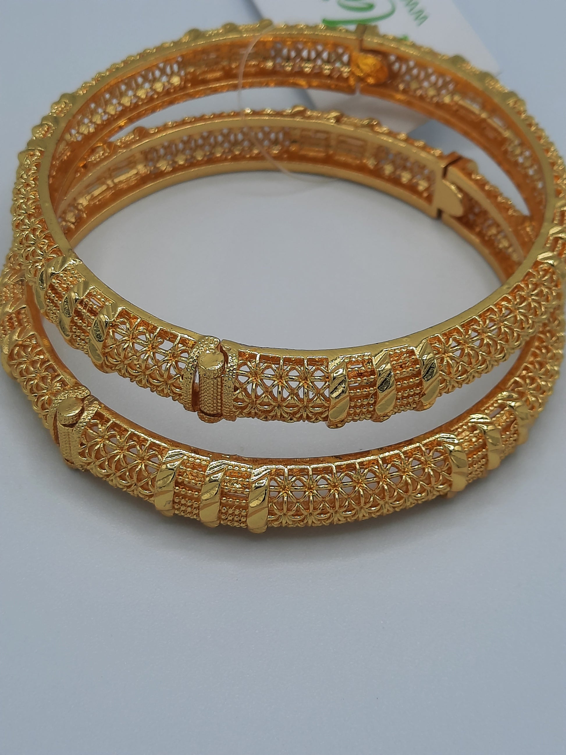 Adjustable Bangle openable bangle standard size imitation gold polished bangle - NATASHAHS