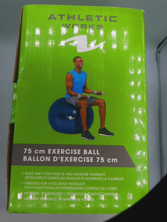 Exercise Ball and Yoga Ball ，for Workout Balance and Core Strength and Stability Ball