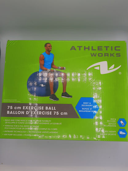 Exercise Ball and Yoga Ball ，for Workout Balance and Core Strength and Stability Ball