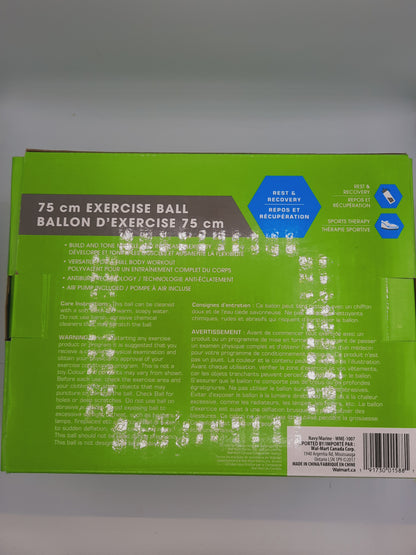 Exercise Ball and Yoga Ball ，for Workout Balance and Core Strength and Stability Ball