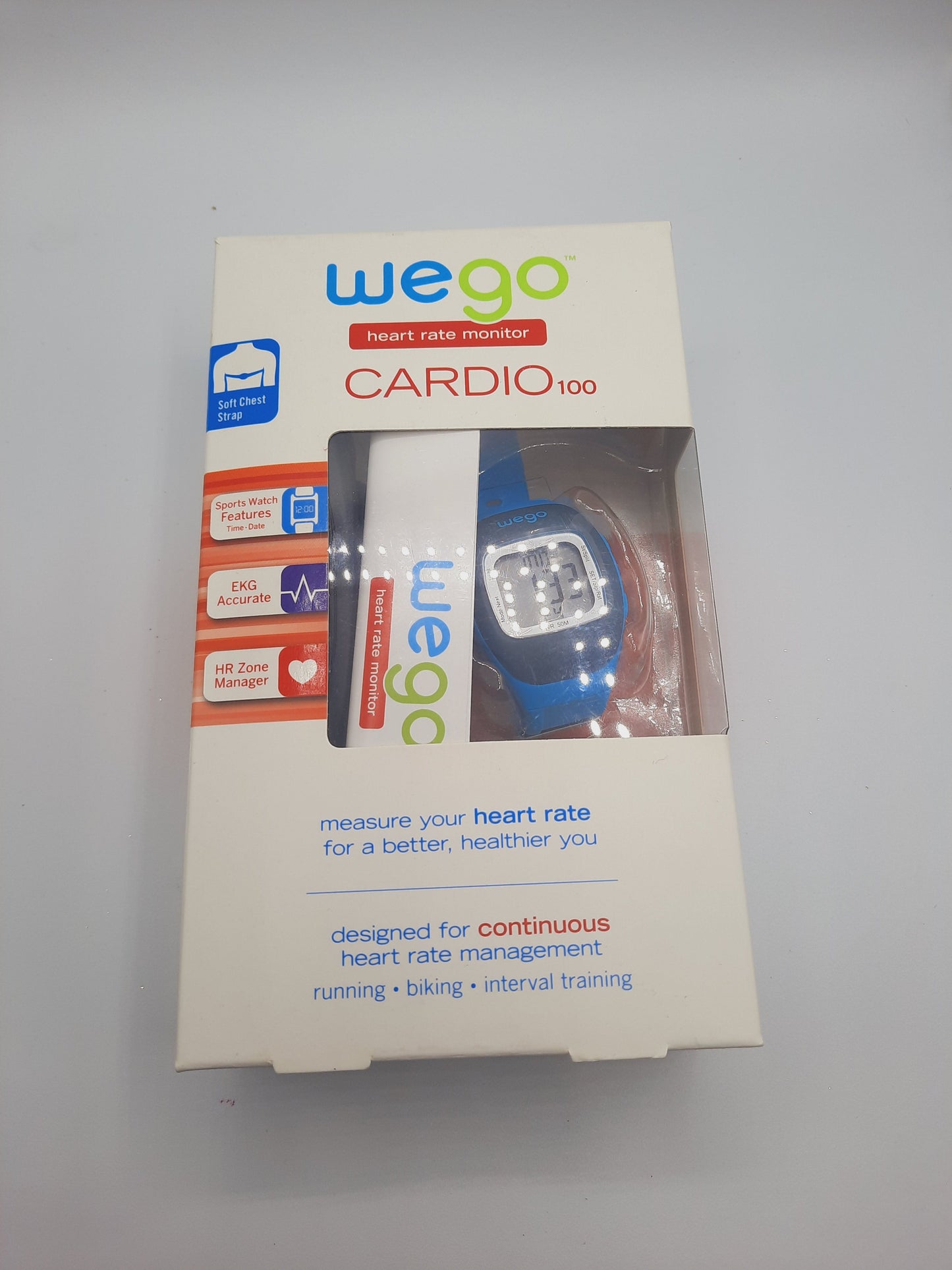 WEGO Heart Rate Monitor | Cardio 100 - With Easy to Use - Continuous Heart rate managment