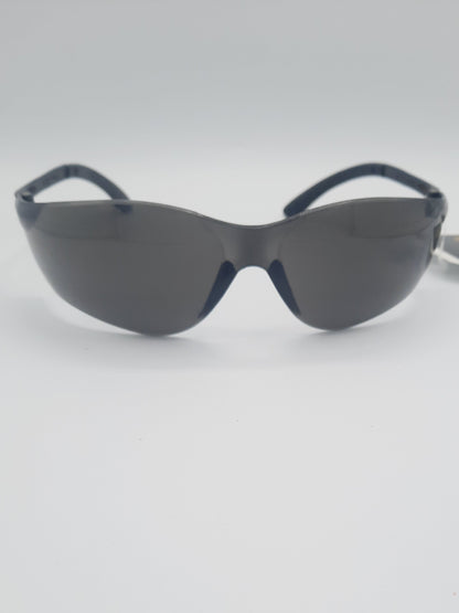 Sports curved dark gray/black wraparound sunglasses with dark grey frame and dark grey lenses
