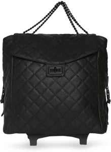 Leather Bag with trolley - NATASHAHS