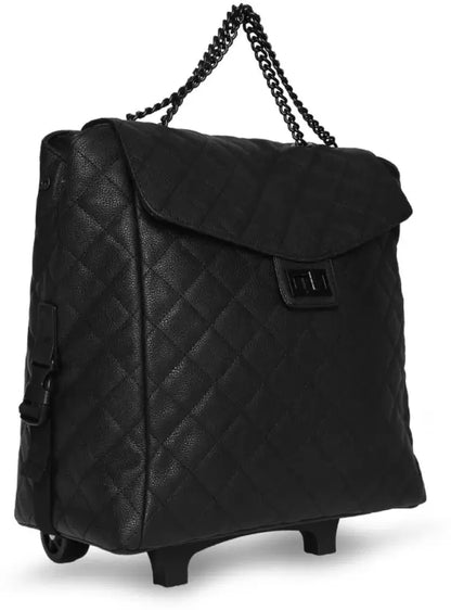 Leather Bag with trolley - NATASHAHS