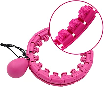 Weighted Smart Hula Hoop That Will not Fall, Smart 24 Sections Detachable Hoola Hoop, Suitable for Adults and Children