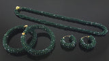 Elegant Style white Black & Green pearl sets for elegant ladies by Natashahs - NATASHAHS
