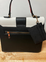 Quality handbag in 3 different abstract shades