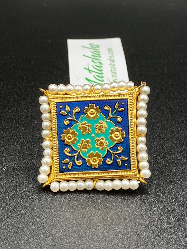 Adjustable Indian Meena rings in various colors fashionale fancy to match your dress - NATASHAHS