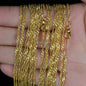 2mm Gold Color Water Wave Chain Necklaces 20" Fashion Jewelry Necklace Chains