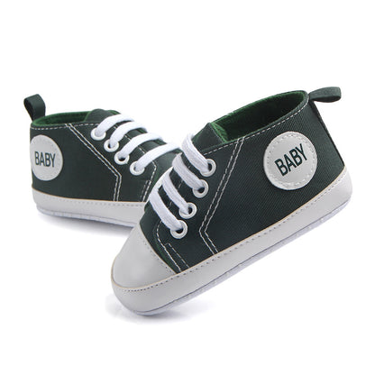 0-24 Months Baby Shoes Spring Newborn Breathable Sneakers Infant Outdoor Anti-slip First Walkers Toddler Boy Girl Canvas Shoes - NATASHAHS