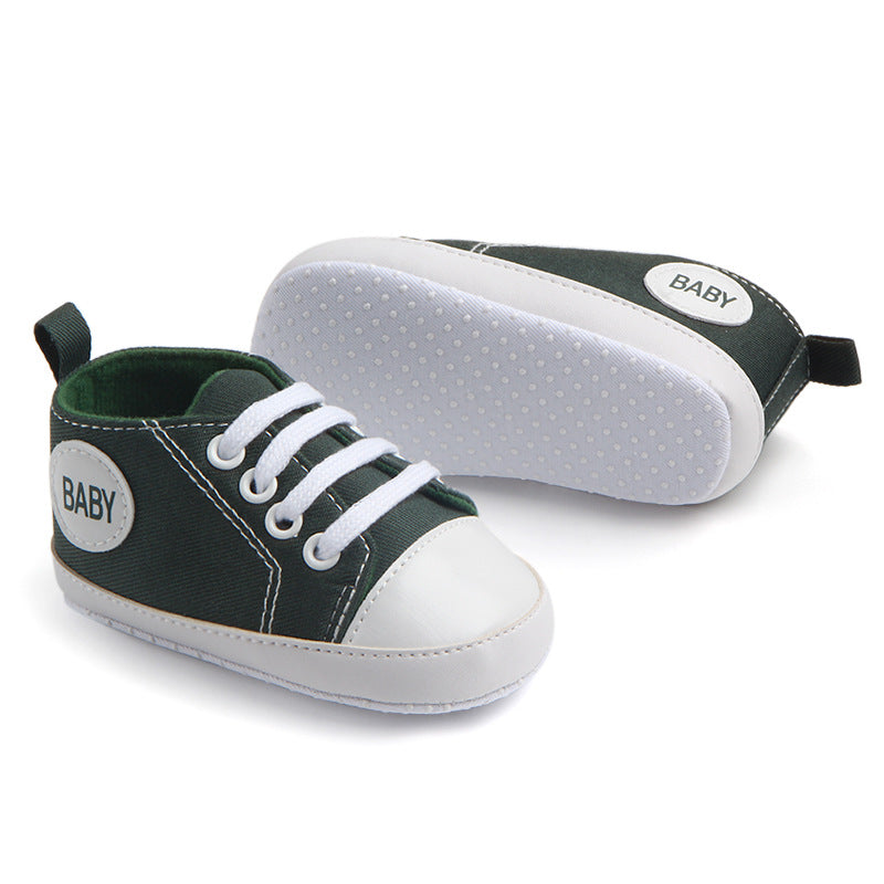 0-24 Months Baby Shoes Spring Newborn Breathable Sneakers Infant Outdoor Anti-slip First Walkers Toddler Boy Girl Canvas Shoes - NATASHAHS