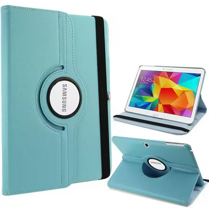 Tab 4 10.1 Tablet Case,Galaxy Tab4 SM-T530 Case,360 Rotating Leather Flip Case for 10.1" Samsung Galaxy Tab4 Tablet Case - NATASHAHS