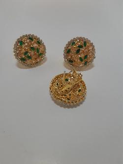 PINK BOLD STYLE FULL MOON EARRINGS - NATASHAHS