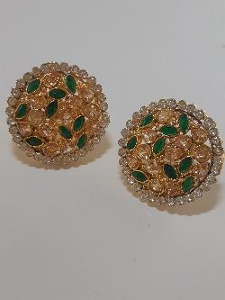 PINK BOLD STYLE FULL MOON EARRINGS - NATASHAHS