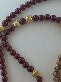 NATASHAHS MAROON LOH-E-QURANI LOCKET - MAALA STYLE - NATASHAHS