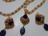 Green Golden Base Pendant Set - NATASHAHS
