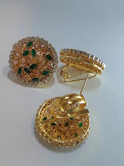 PINK BOLD STYLE FULL MOON EARRINGS - NATASHAHS