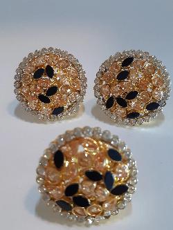 PINK BOLD STYLE FULL MOON EARRINGS - NATASHAHS