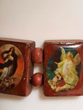 Christianity religious wooden Bracelet with religious pictures hand made barcelet - NATASHAHS