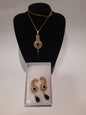 Golden Carrie design jewelry set - NATASHAHS