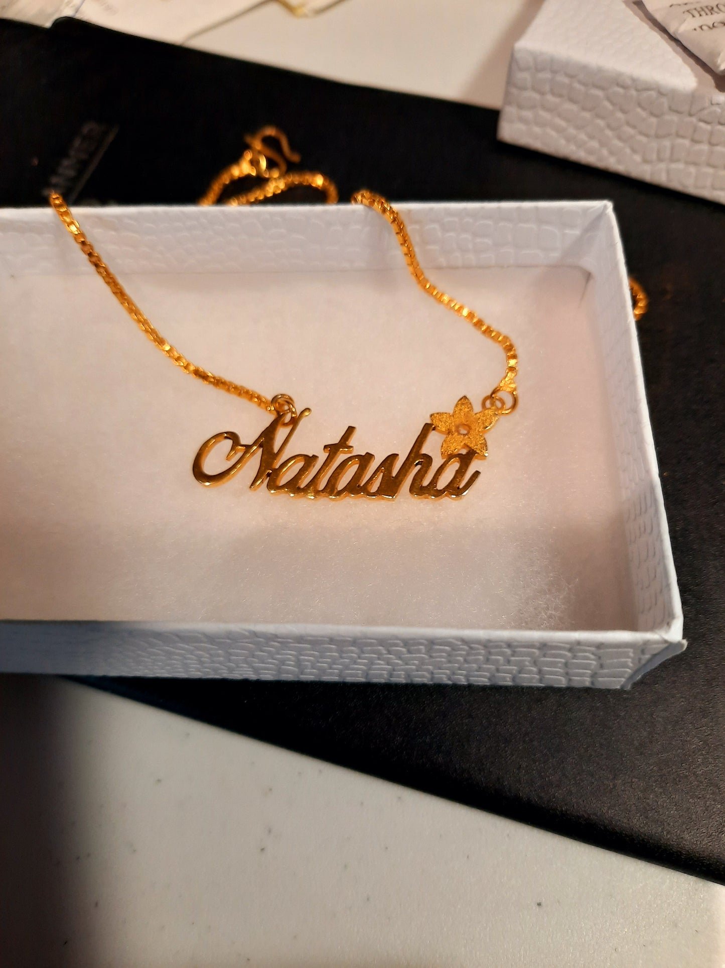 Ready to wear ENGLISH AMERICAN name necklaces - NATASHAHS