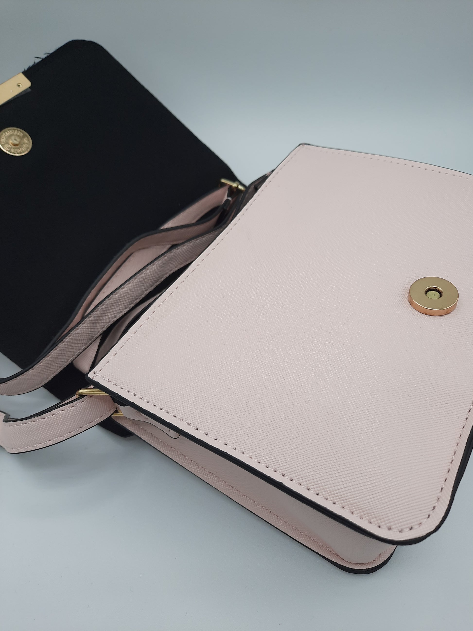 Light pink color book shape evening over the shoulder bag - NATASHAHS