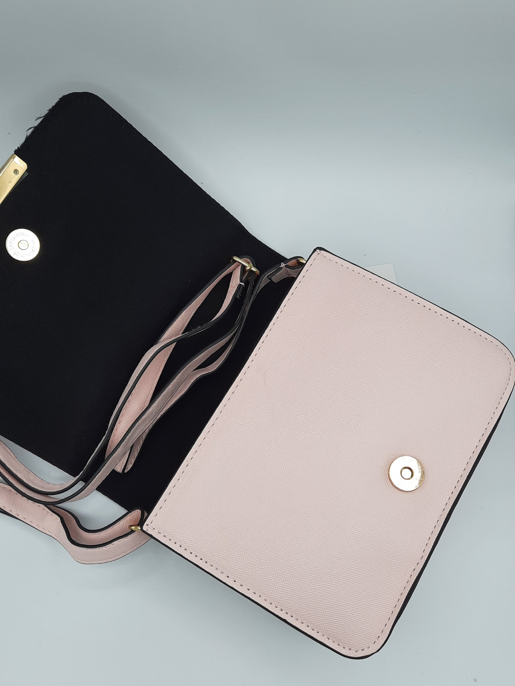 Light pink color book shape evening over the shoulder bag - NATASHAHS