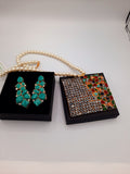 GOLD-PLATED BIG SIZE PENDANT IN MAALA STYLE - NATASHAHS