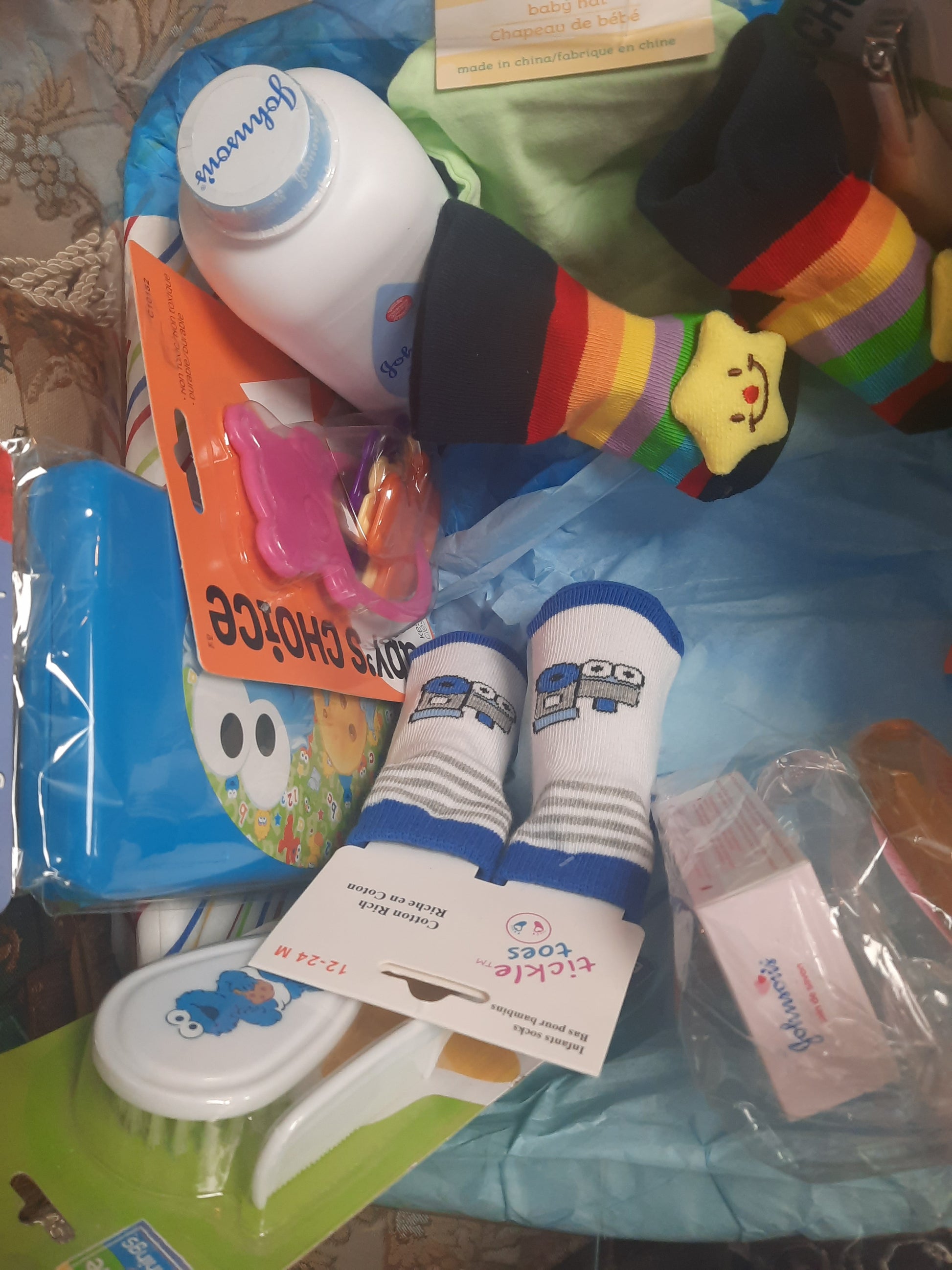 Baby shower gift basket for baby Boy - NATASHAHS