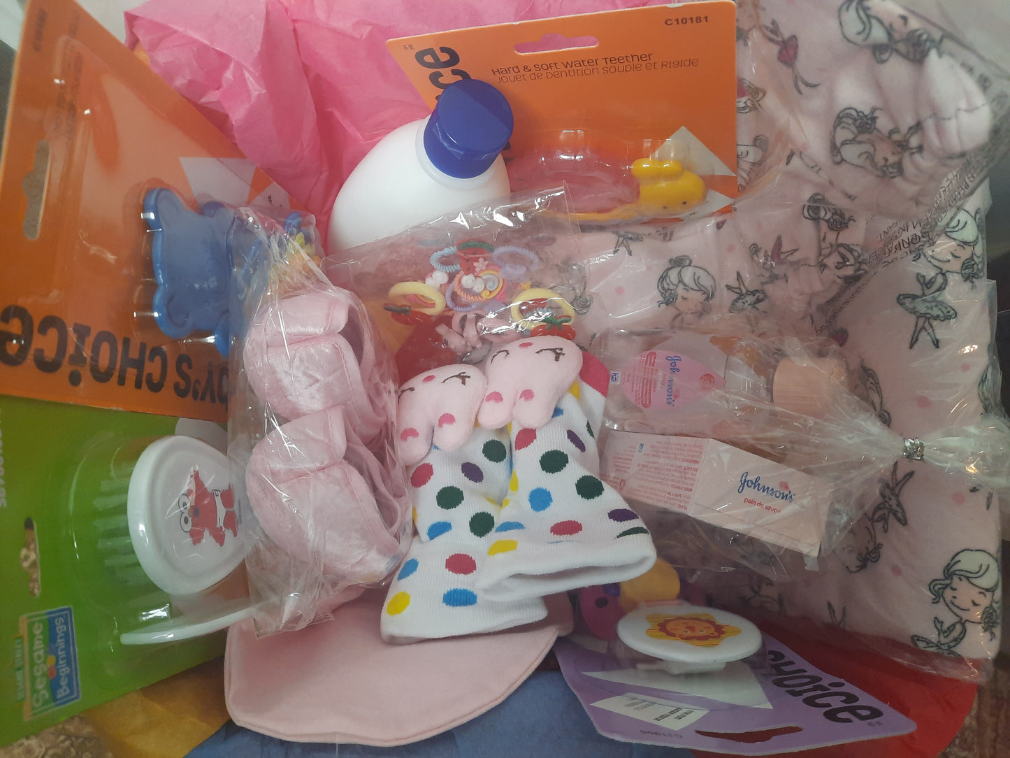 Baby shower gift basket for baby girl - NATASHAHS