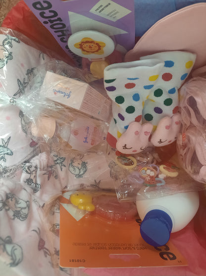 Baby shower gift basket for baby girl - NATASHAHS