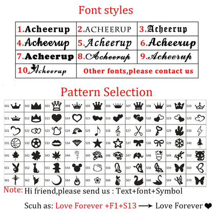 Acheerup Engrave Name Stainless Steel 6mm Men Wedding Zircon Ring Personalized Wedding Jewelry Engagement Gift For Lovers - NATASHAHS