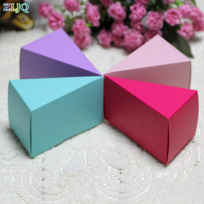 10pcs/lot Cake Style Bridemaid Gift Bag Wedding Candy Box Birthday Party Supplies christmas Baby Shower Gift Boxes 8D