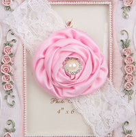 Baby Girl Headband Headwear Hairband Infant Newborn Gift Hair Accessory Clothes Princess Children Kids Toddler Pearl Floral Lace